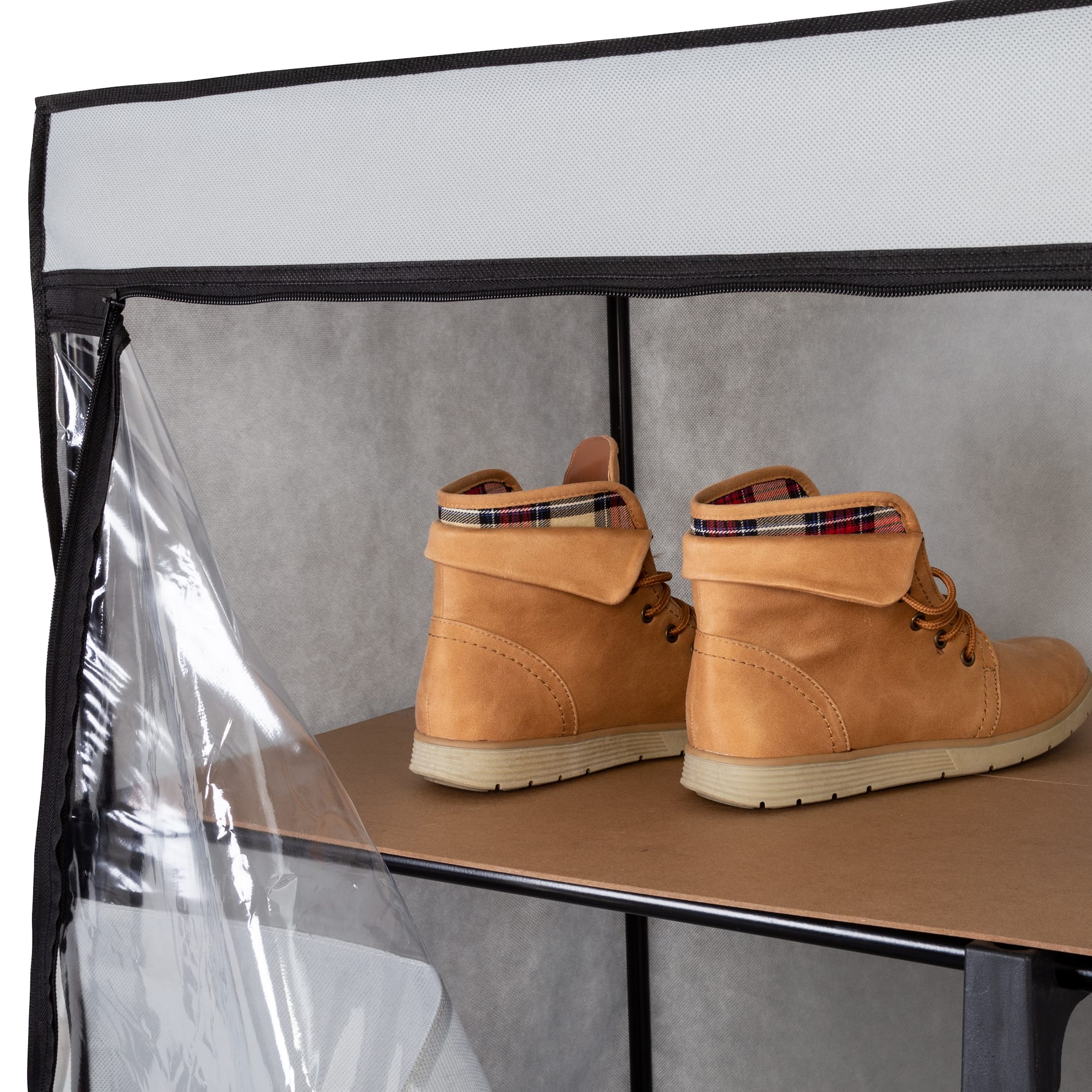 Honey Can Do 46'' Gray Portable Wardrobe Closet